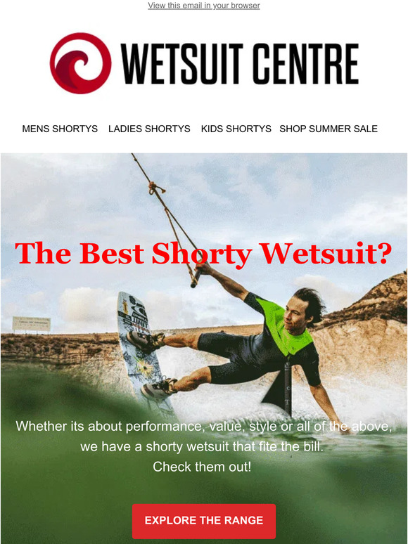 Wetsuit Centre What's The Best Shorty Wetsuit?👇 Milled