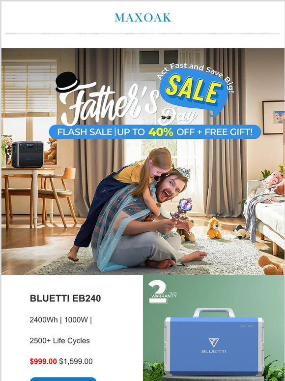 Gift Ready for Your Father ? Up To 40% OFF Our Father's Day Sale!!!