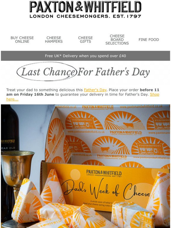 Last Chance for Father's Day