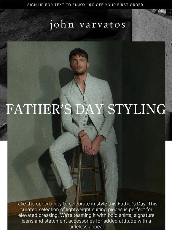 A sophisticated take on Father’s Day
