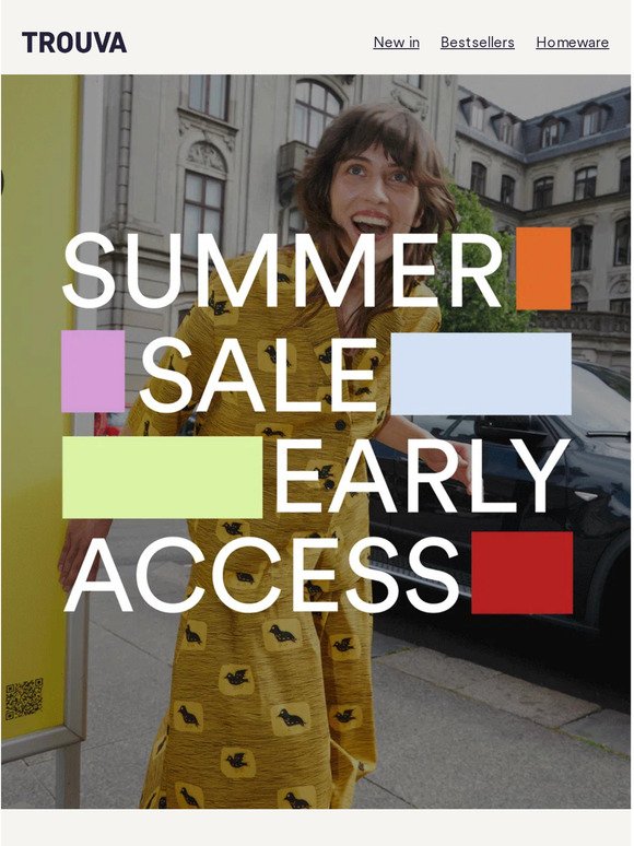 Your early access to our SUMMER SALE is here 👀