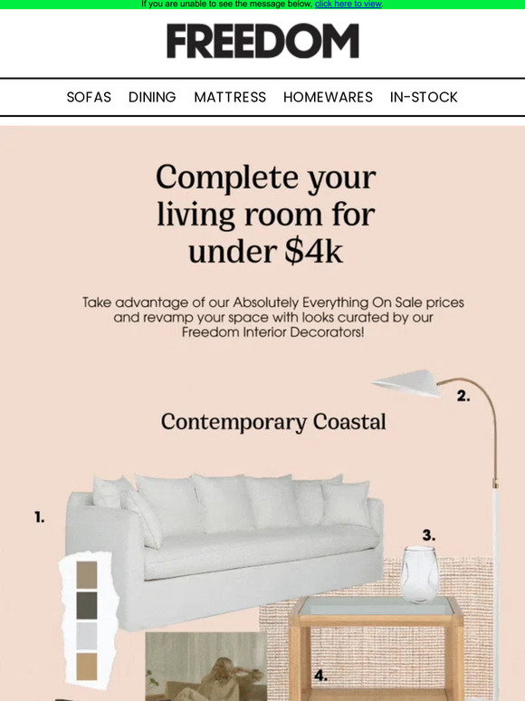 Freedom: New living room look under $4K? Yes please | Milled