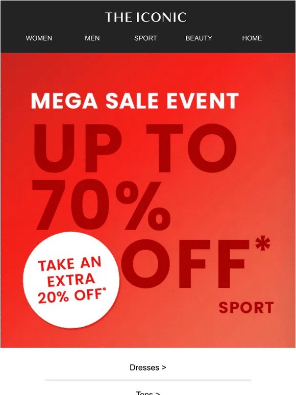 🔥 Quick! Take an EXTRA 20% OFF* MEGA SALE must-haves 🔥