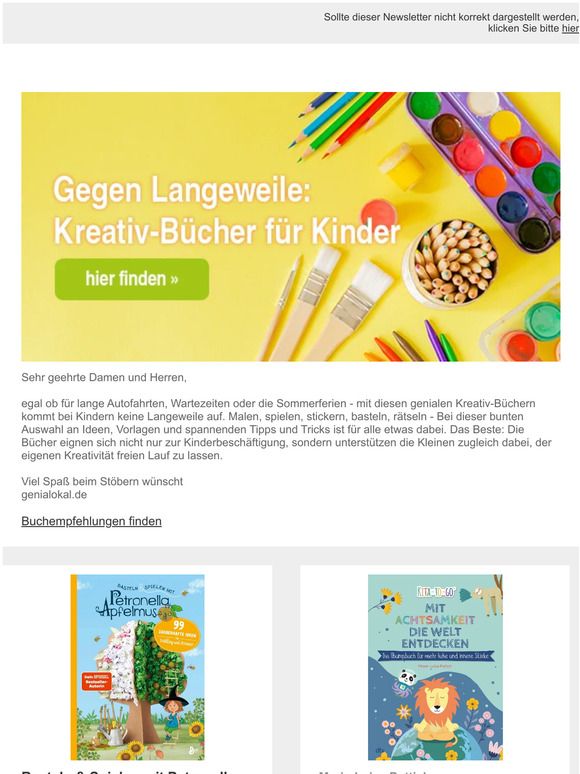 Gegen Langeweile: Kreativ-Bücher für Kinder