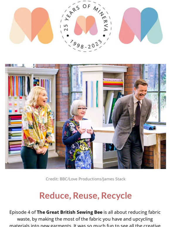 Minerva: Reduce, Reuse & Recycle with the Sewing Bee | Milled