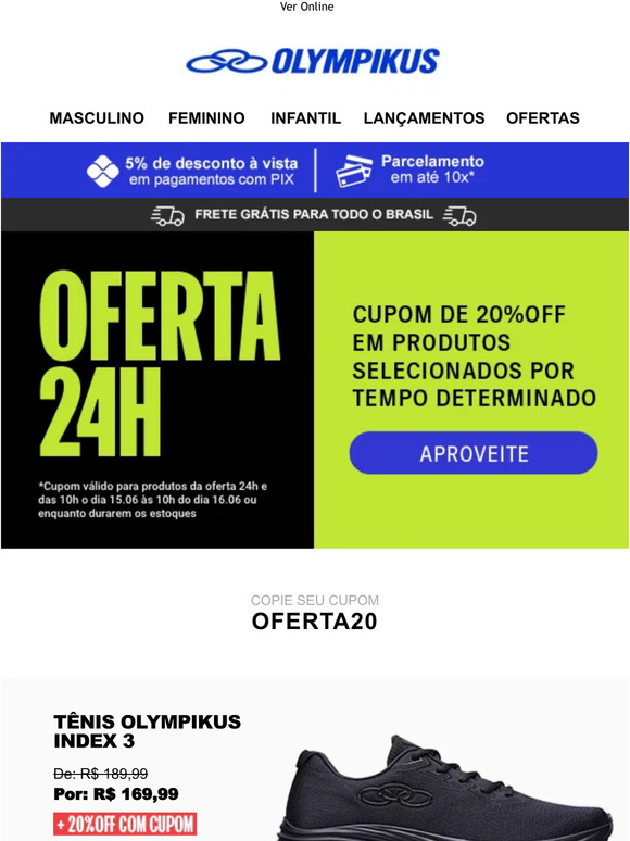 Vem cá aproveitar seu cupom 20% OFF ﻿🔥