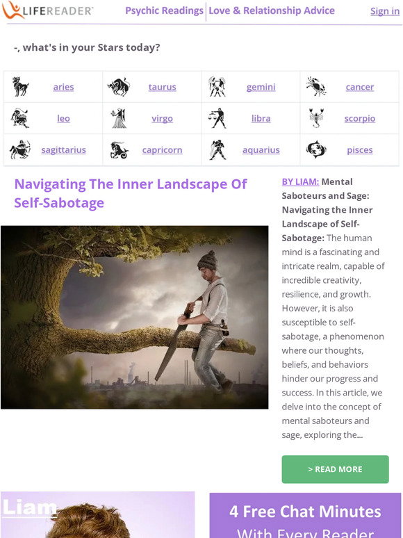 LifeReader: Navigating The Inner Landscape Of Self-Sabotage | Milled