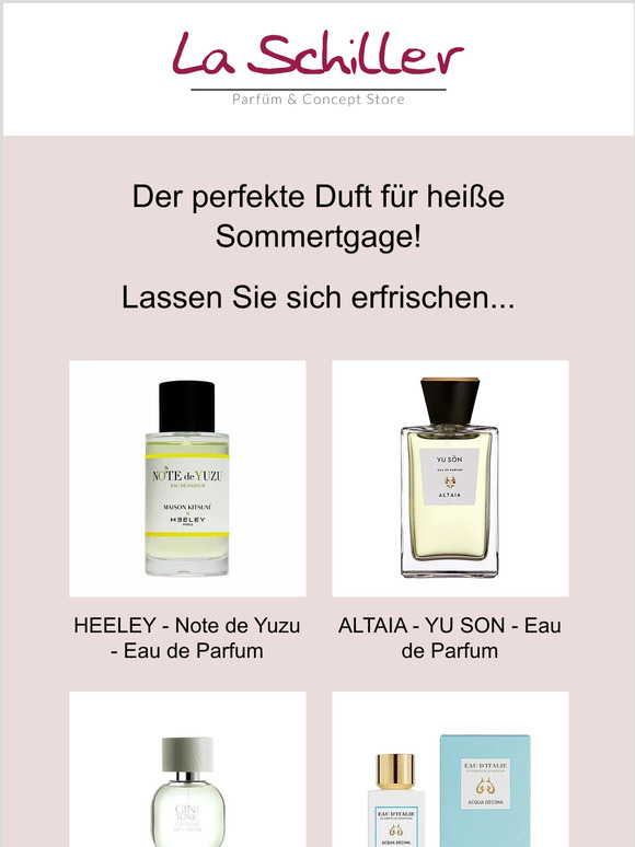 Perfekte Düfte für heiße Sommertage!!!