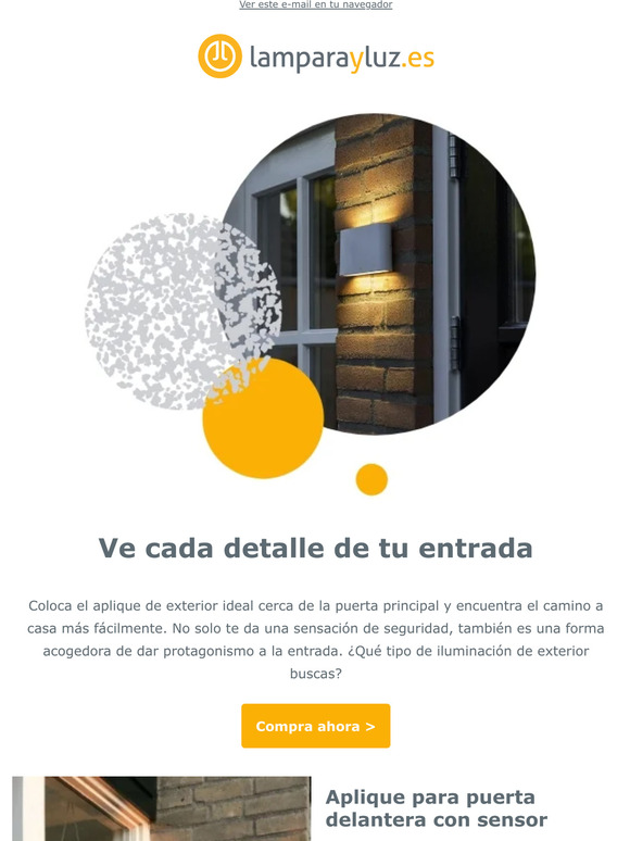 Elige ya la iluminación ideal para la puerta principal 🏡