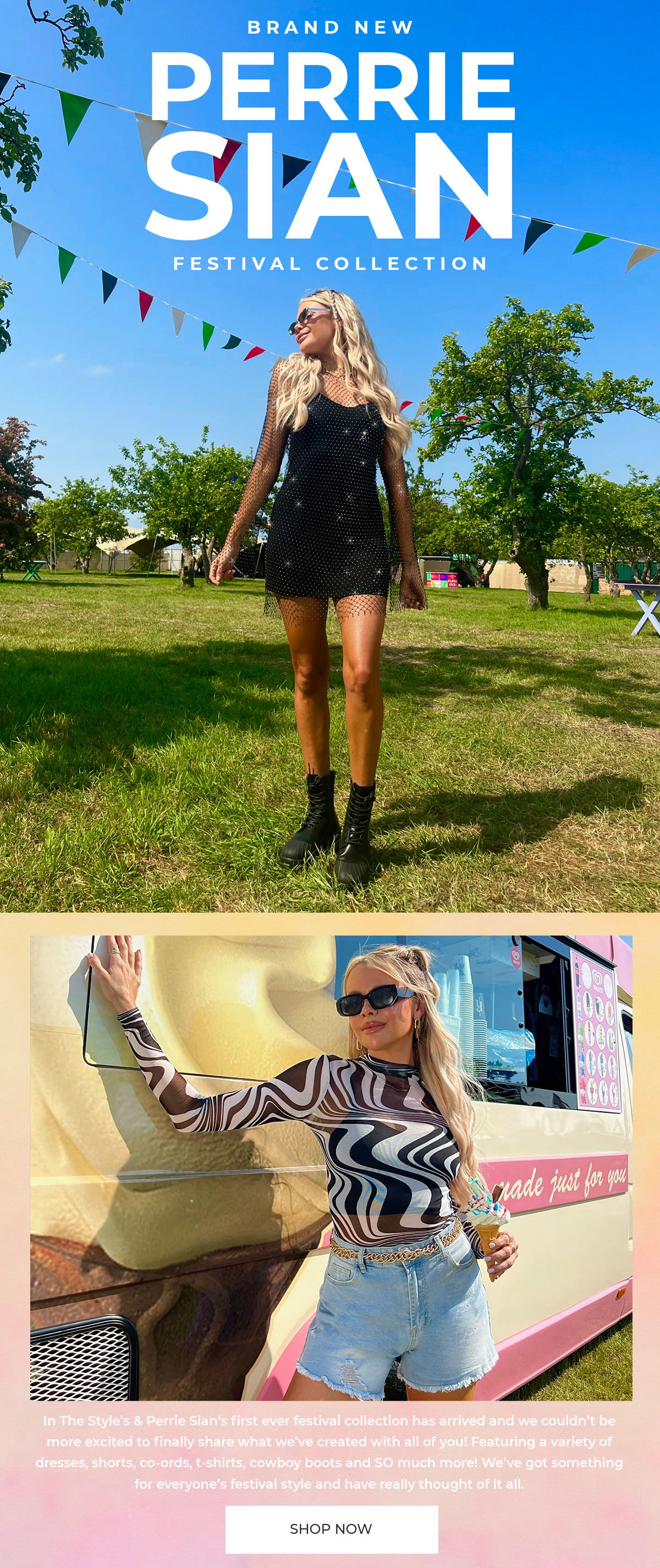In The Style: Perrie Sian Festival Collection ❤️‍🔥