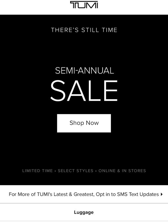 The Sale Continues