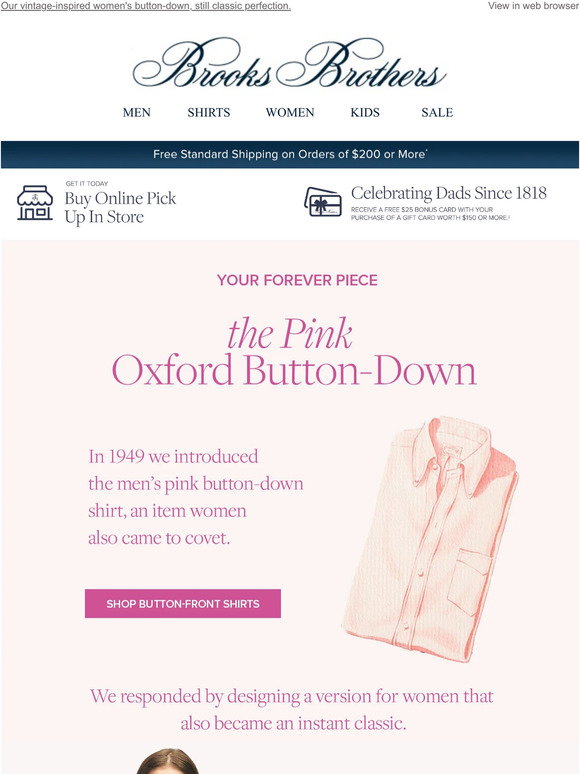 Brooks Brothers: THE Pink Oxford Shirt to end all Oxford shirts | Milled