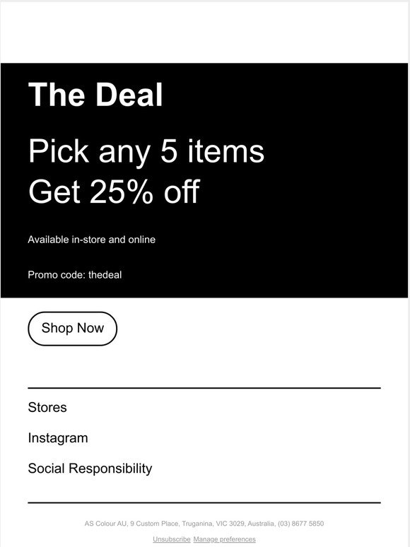 The Deal 🛍️
