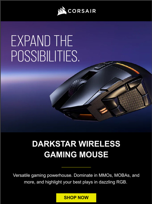 Corsair Introducing The Darkstar Wireless Gaming Mouse Milled