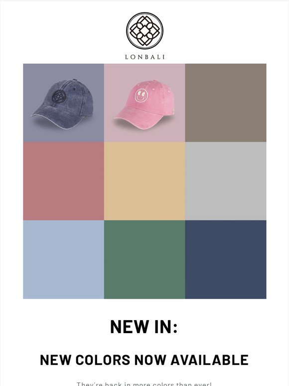 GORRAS ⚡ NEW COLORS NOW AVAILABLE