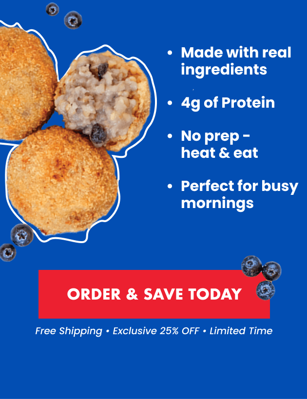 Made with real ingredients • 4 grams of protein • No prep • Perfect for busy mornings