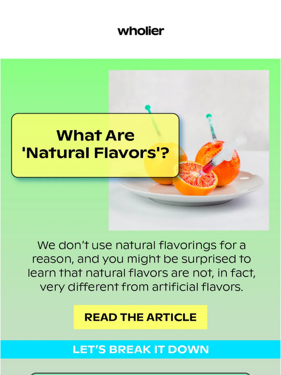 'Natural flavors' - what are they?
