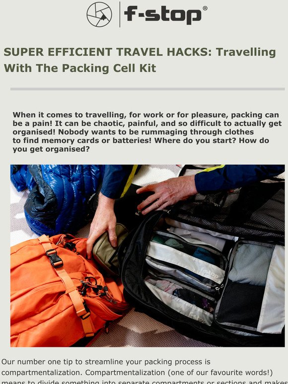 SUPER EFFICIENT TRAVEL HACKS: Travelling With The Packing Cell Kit