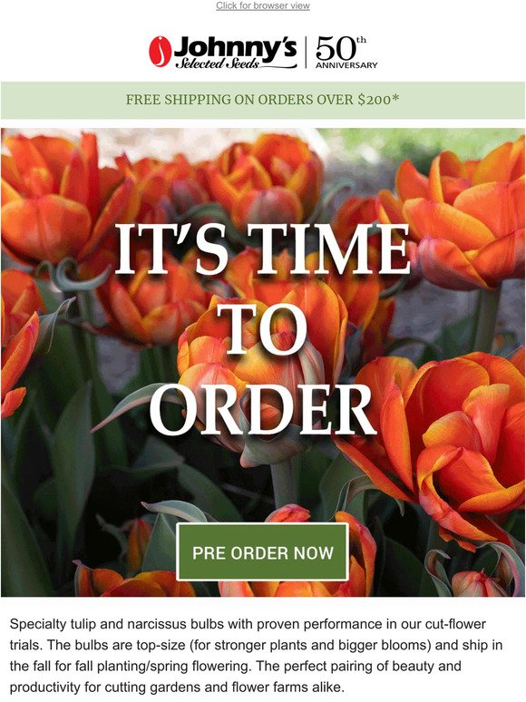 Time’s Running Out! Flower Bulbs Are Still Available