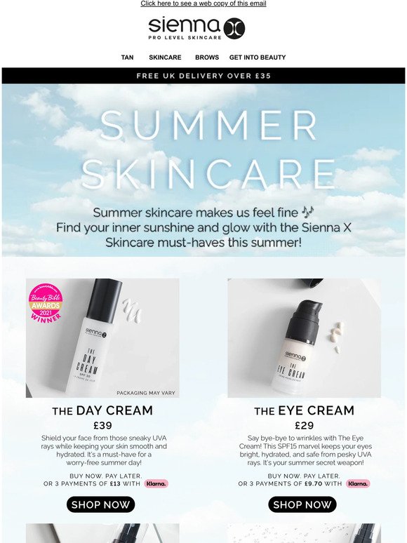 Summer Skincare makes us feel fine 🎶