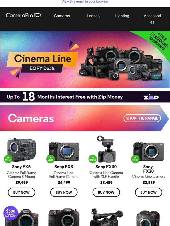 Unleash Your Inner Director - Up to 15% Off The Cinema Line