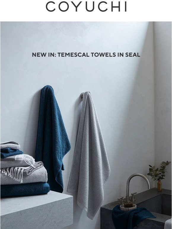 Introducing Temescal Towels in Seal