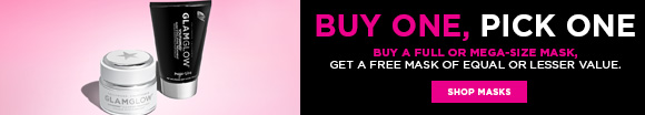 BUY ONE, PICK ONE | BUY A FULL OR MEGA-SIZE MASK, GET A FREE MASK OF EQUAL OR LESSER VALUE.  | SHOP MASKS