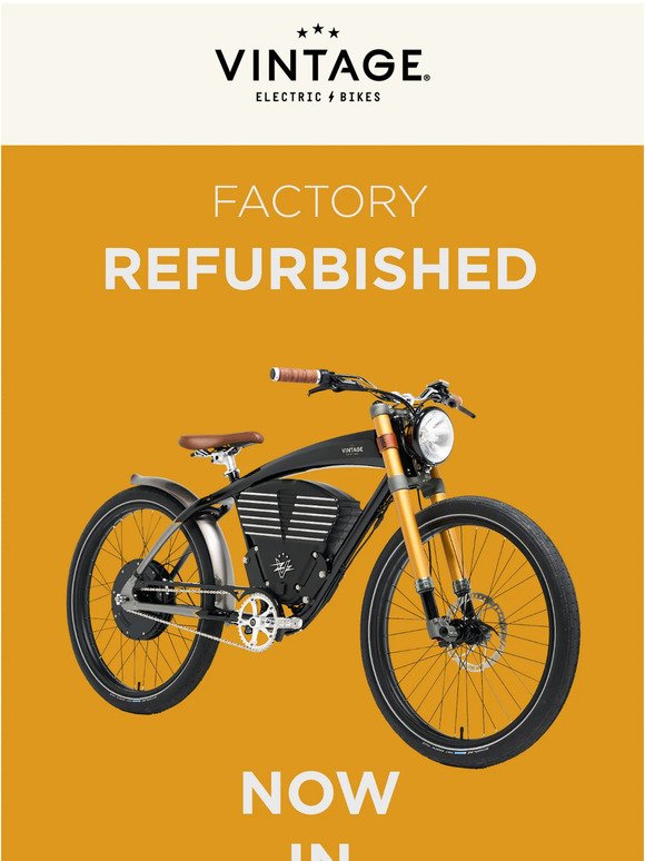 Factory Refurbished Bikes 🚲✨