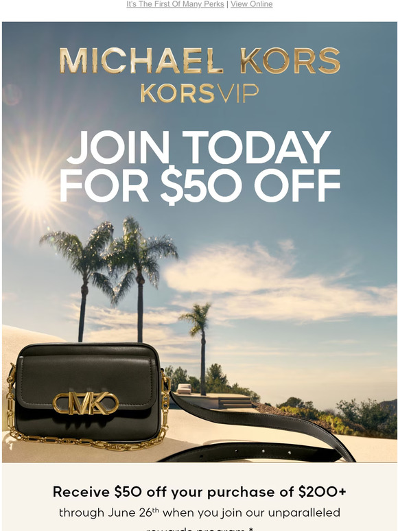 Michael kors hot sale 50 off