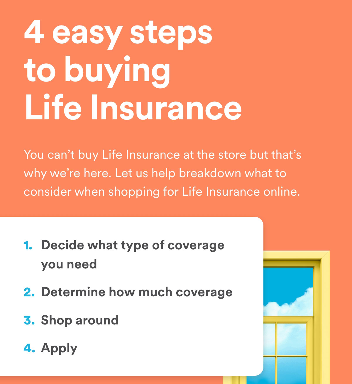 4 easy steps to buying Life Insurance