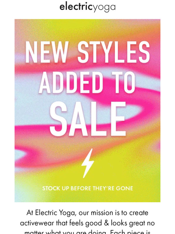 NEW STYLES ADDED TO SALE