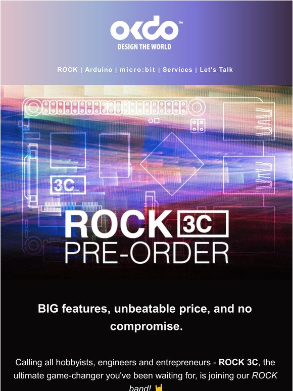 Pre-order ROCK 3C Now! ⏰