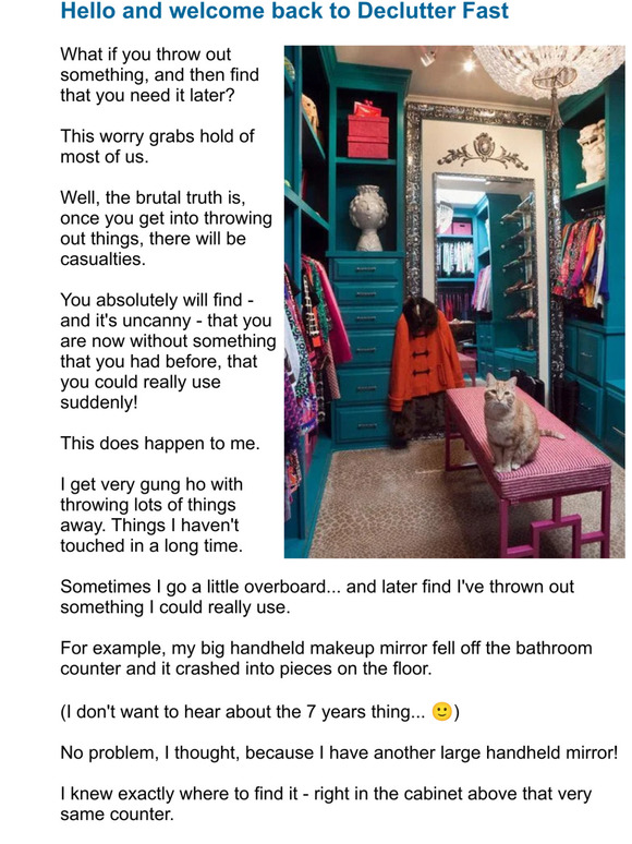 💙☕ What if you throw out something important?