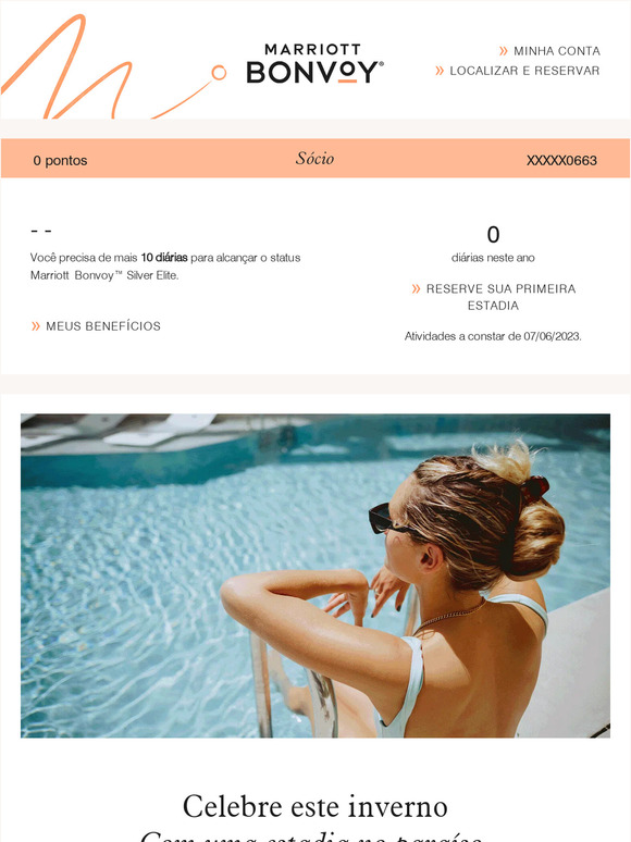 —, atualização de conta Marriott Bonvoy: Celebre o verão em um lugar novo