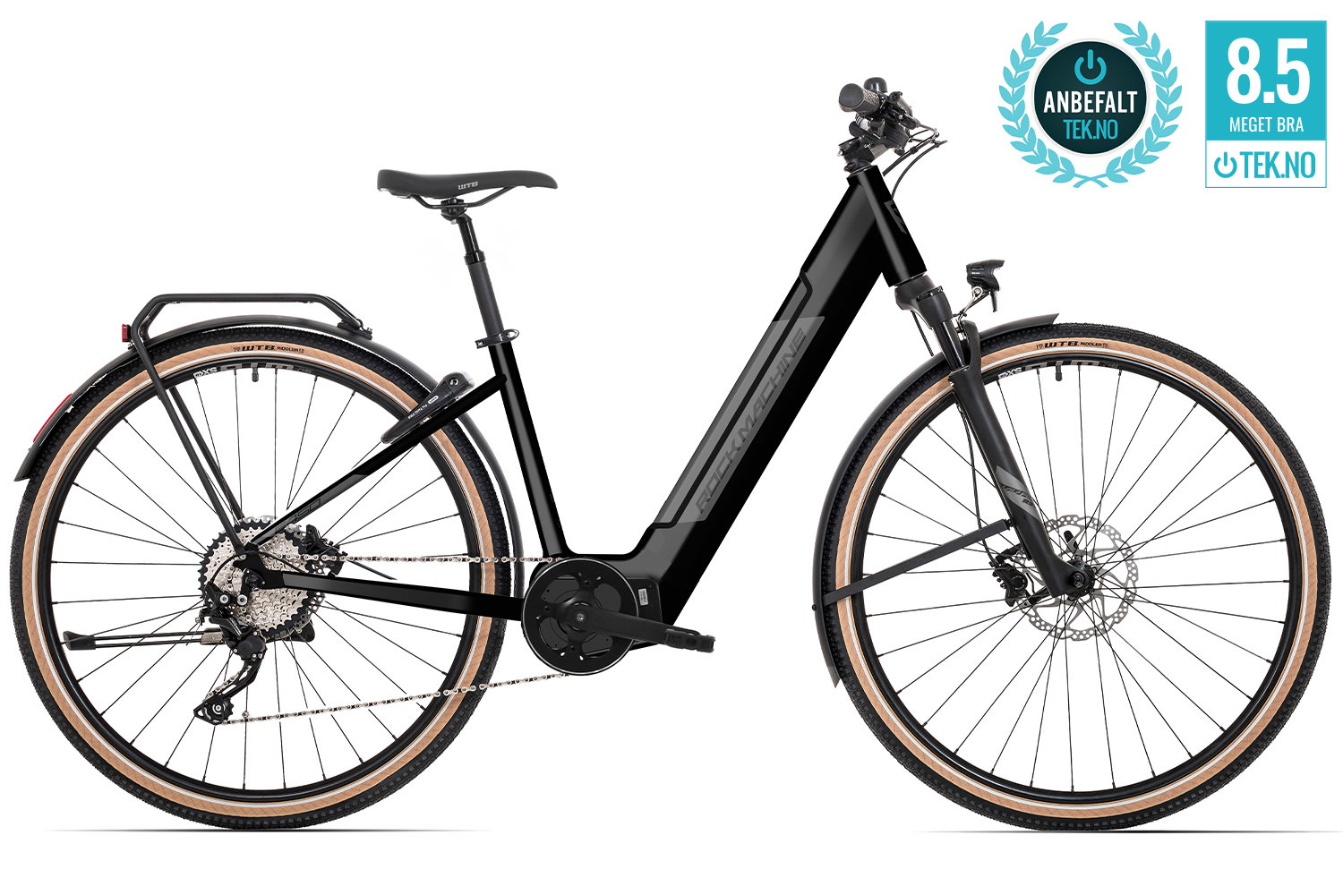 Rock Machine Crossride INT e450 Touring Black/Silver, Elsykkel