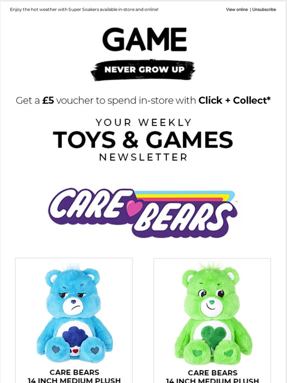 Game.es (paused on 10/03/2014): Open for Super Soakers, Care Bears, Hot