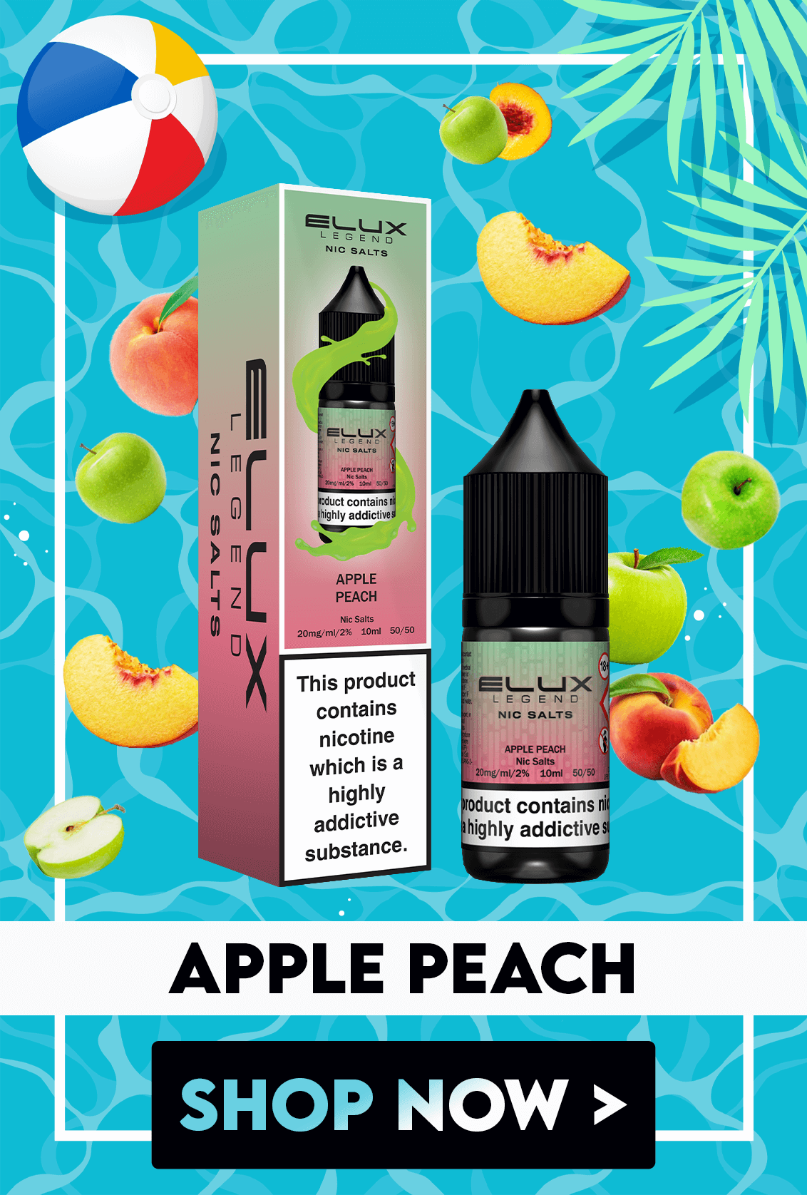 elux vape juice flavours list Lemon Peach Passionfruit Nic Salt E-Liquid Hayati Crystal Pro Max main image 0
