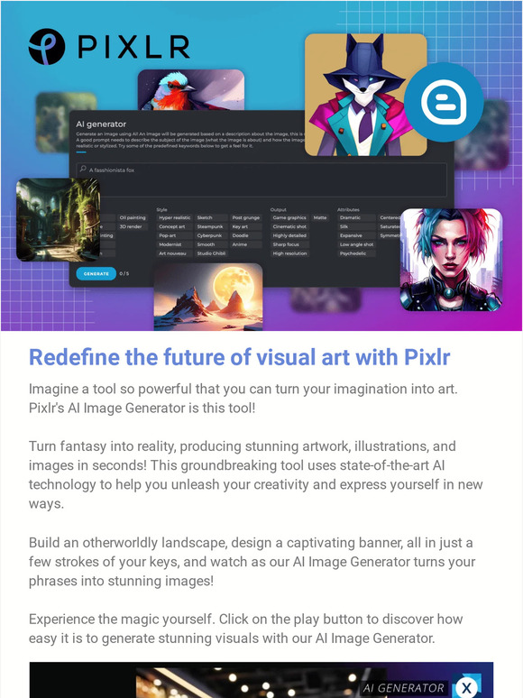 Pixlr: Generate Unique Images In Seconds With Pixlr’s AI Image ...