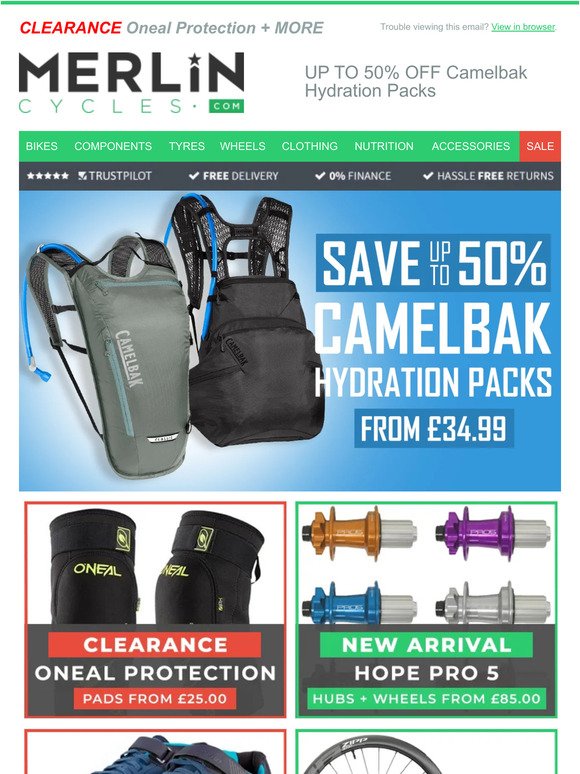 UP TO 50% OFF Camelbak Hydration Packs