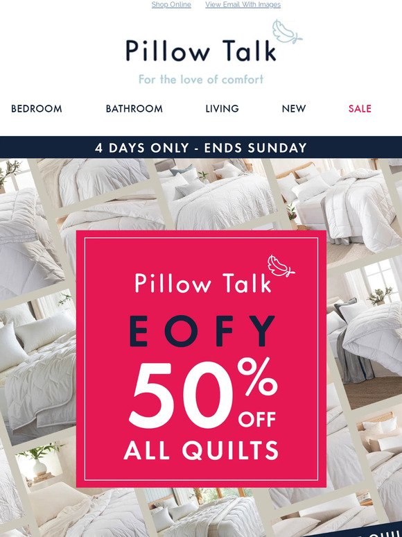 📢 50% off ALL quilts... Yes, you read that right!