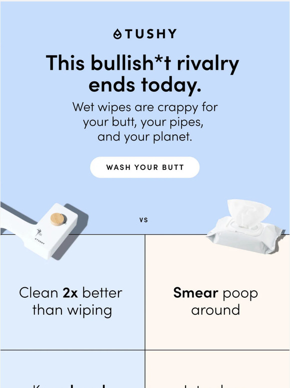 TUSHY Why you need to quit wet wipes Milled