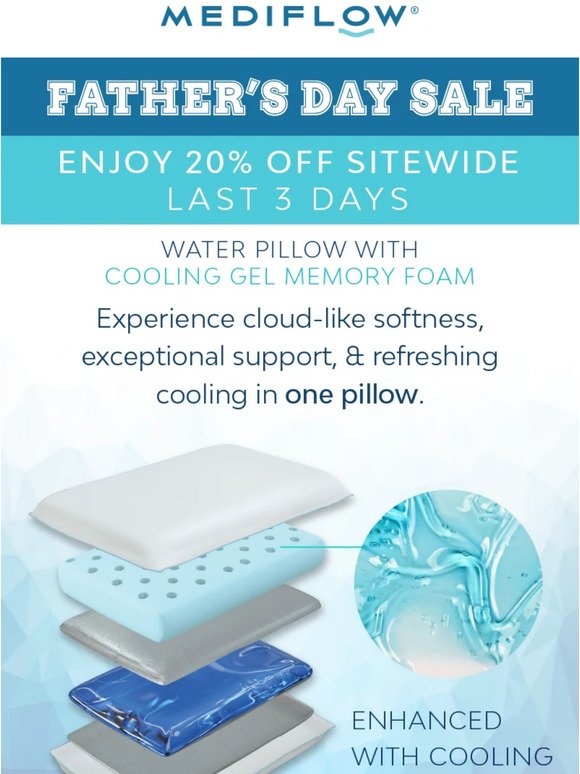 Deal Of 🧊Cooling Comfort: 20% Off Our Cooling Gel Memory Foam Water Pillow