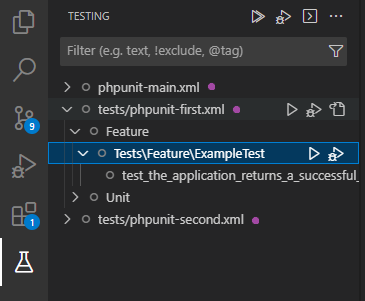 multiple phpunit configurations