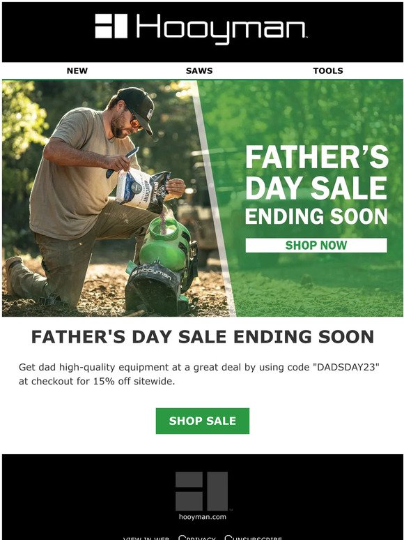 Father's Day Sale Is Ending Soon