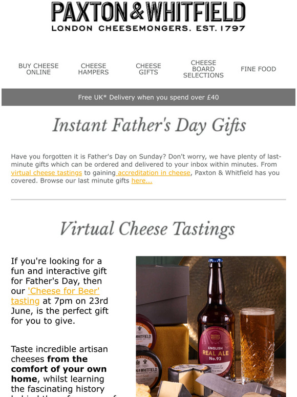 Have you forgotten it's Father's Day on Sunday?