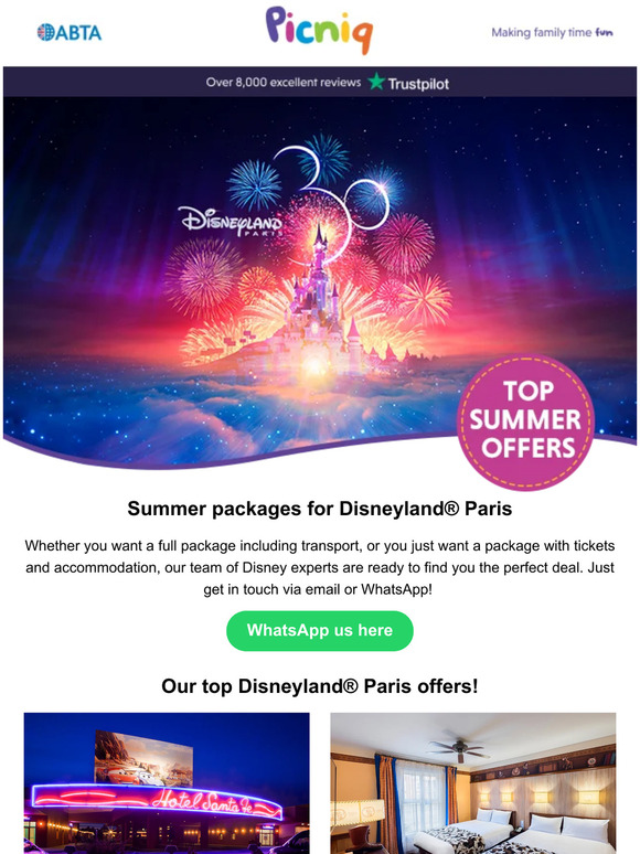 Picniq Disneyland® Paris summer offers! Milled