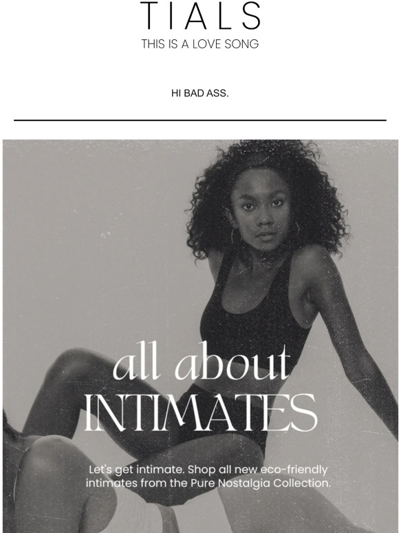 Sustainable intimates to add to your wardrobe 🖤