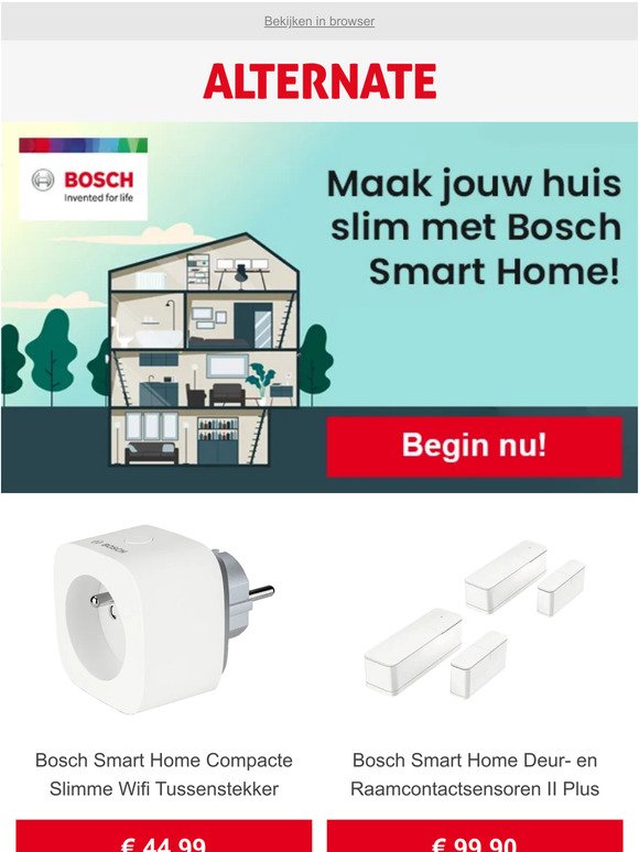 Maak jouw huis slim met Bosch Smart Home!