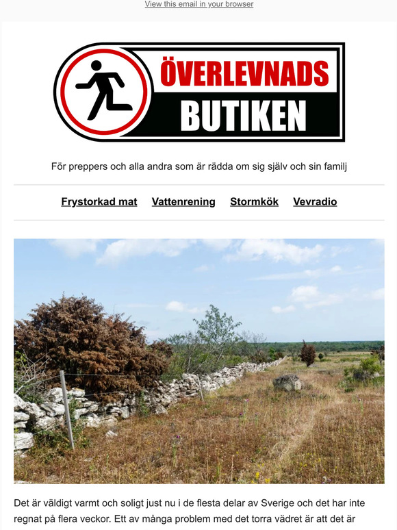 Varm mat trots eldningsförbud.