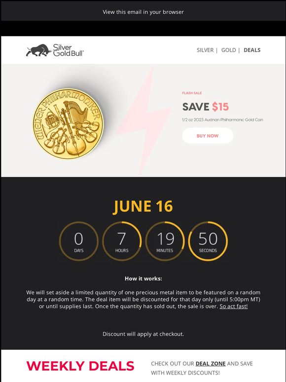 ⚡Flash Sale: 1/2 oz 2023 Austrian Philharmonic Gold Coin | Austrian Mint⚡